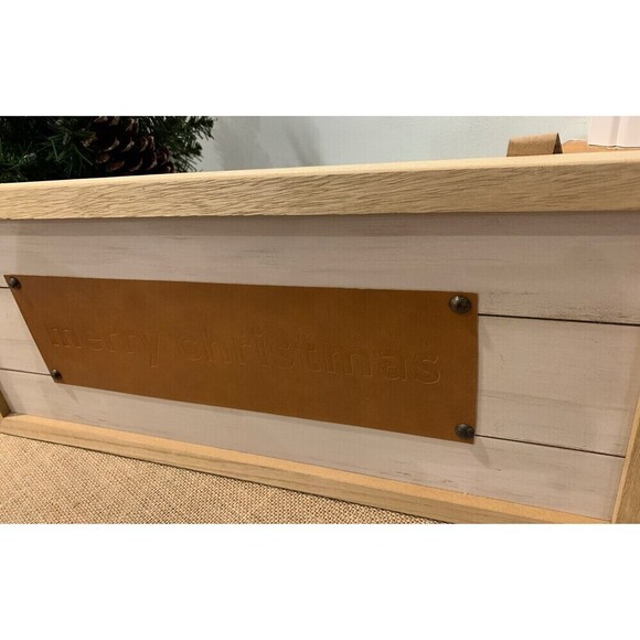 New Neutral Colors Merry Christmas Wooden Sign - Picture 3 of 3